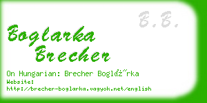 boglarka brecher business card